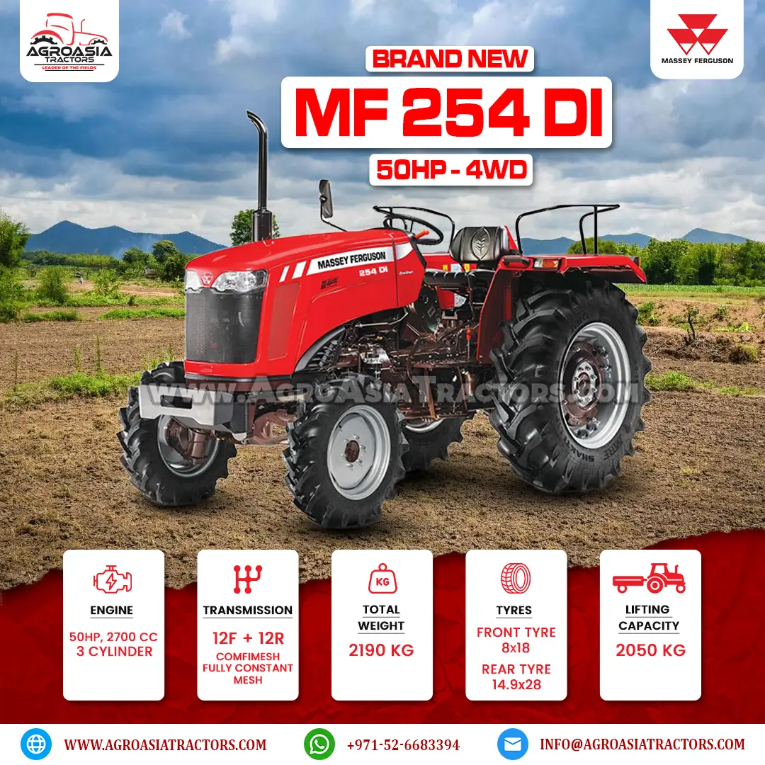 MF 254DI 4wd for sale in UAE